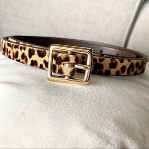 NWOT a new day size medium leopard calf hair belt
